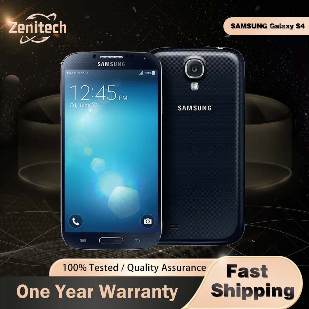 هاتف سامسونج جالاكسي S4 I9500 I9505 3G الأصلي 2GB + 16GB Super AMOLED 5.0 "13MP + 2MP WiFi GPS ثماني النواة أندرويد هاتف ذكي #1