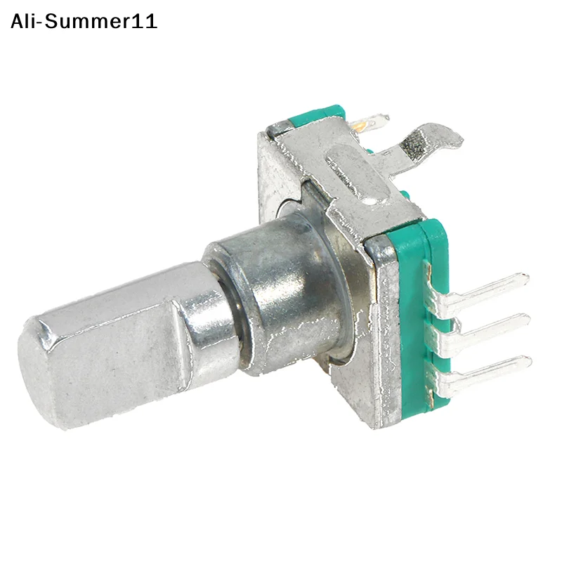 【Av1】【HMA73】【TG6】1Pc 2026 New EC11 Thin Rotary Encoder with Switch 30 Positioning 15 Pulse 15mm Half-axis