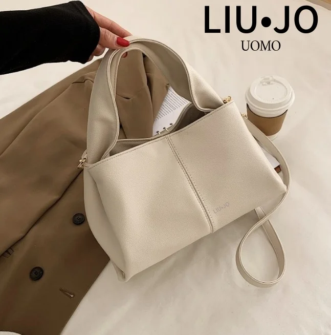 Luxury brand LIU JO Handbags Y2K Females Casual Commute Bags Women Metal Buckle Flap Square Shoulder Bags Ladies Messenger Bags