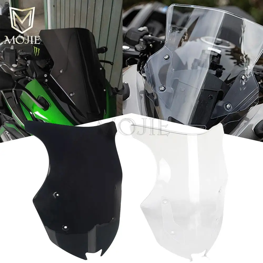 For Kawasaki Z1000SX z1000 sx 2017 2018 Universal Motorcycle Risen Adjustable Wind Screen Extension Windshield Spoiler Deflector