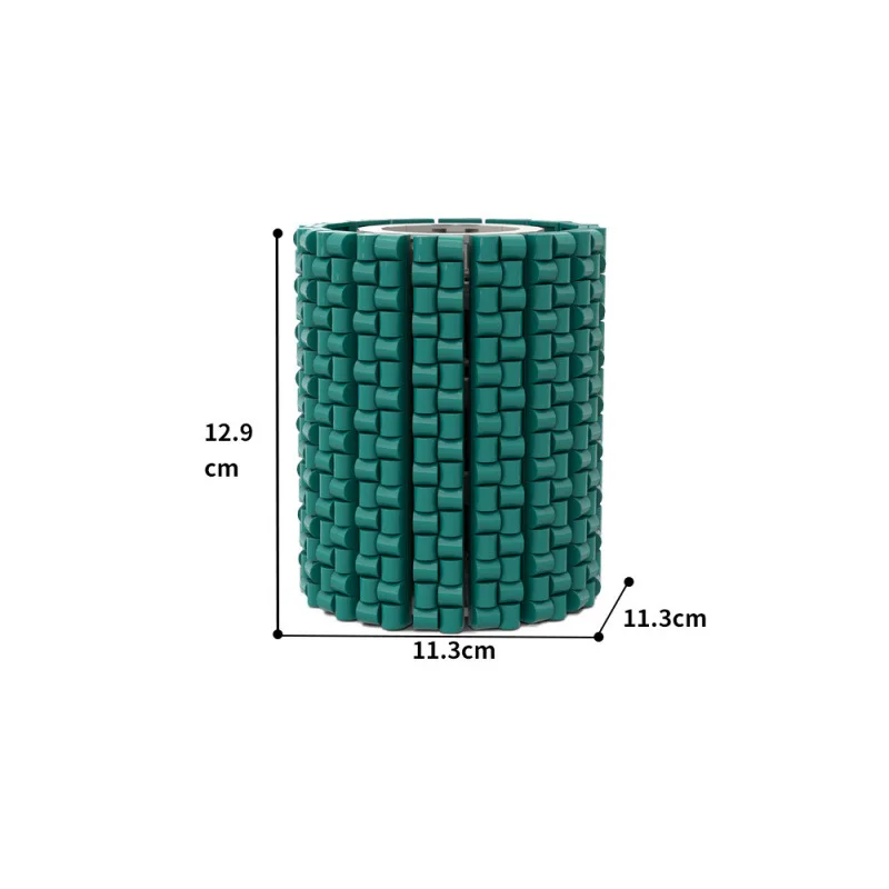 MOC Set Blok Bangunan Vas Zamrud Eksklusif Oranye Merah Muda Bunga Matahari Tanaman Pot Bunga Mainan Vas Mawar Hadiah Ulang Tahun Anak-anak