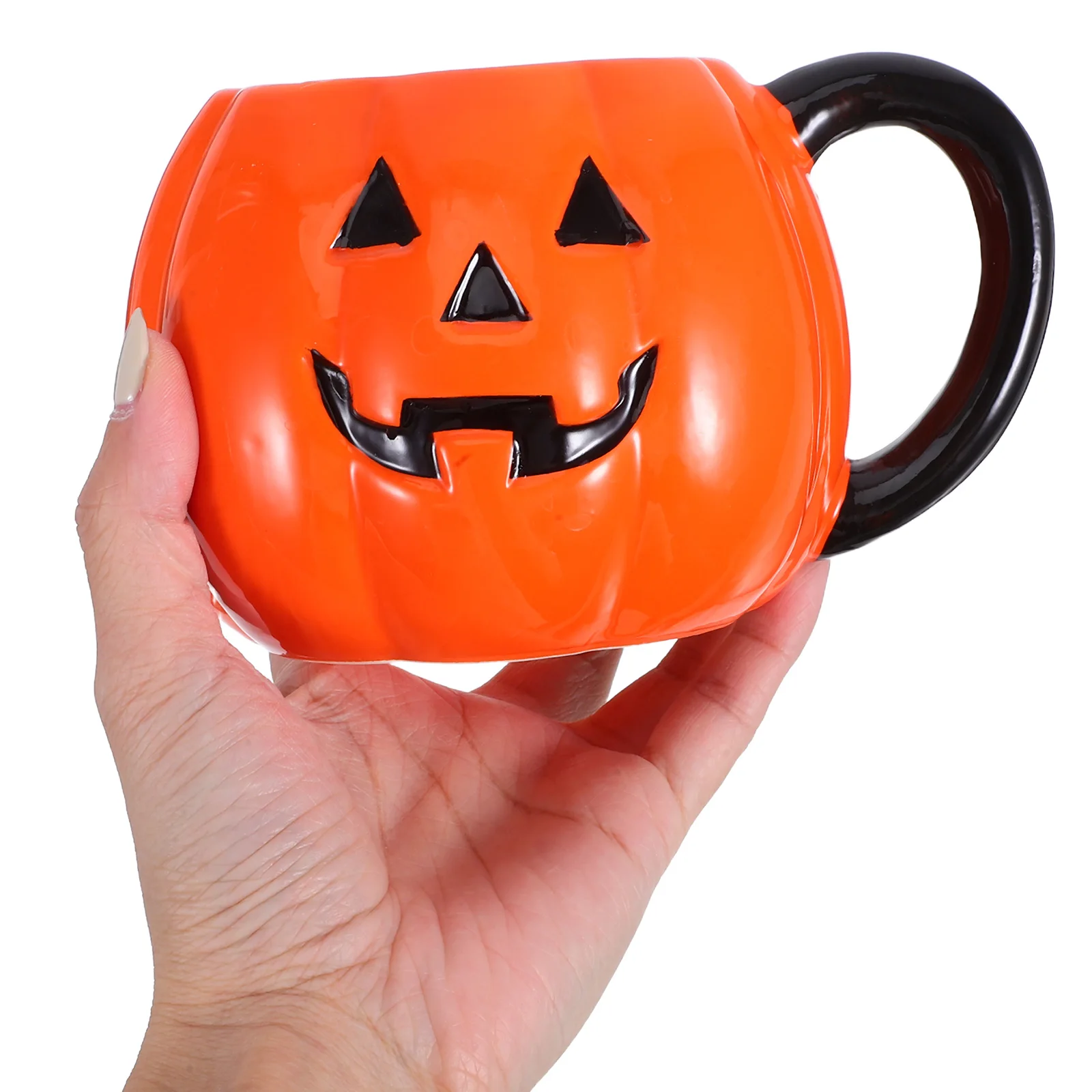 

Halloween Ceramic Pumpkin Mug 456Ml Cute Pumpkin Ghost Design Tea Coffee Cup Party Tabletop Decoration Pumkin Mug
