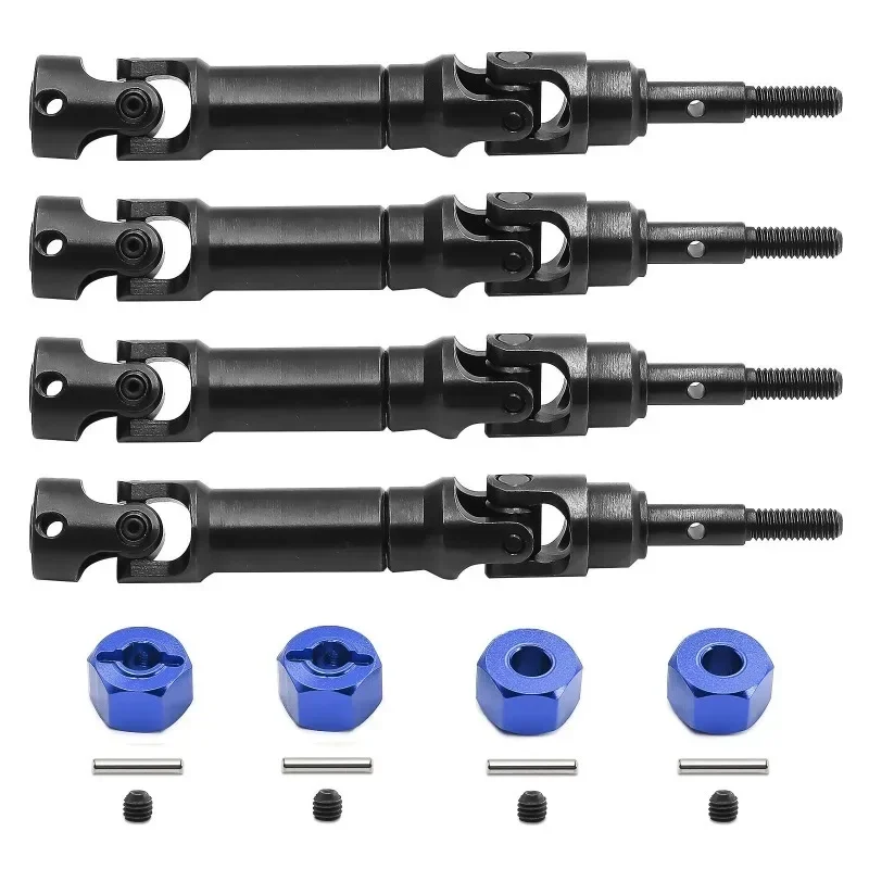 4개 세트 스틸 프론트 및 리어 드라이브 샤프트 CVD 드라이브샤프트 트럭 RC카 업그레이드 부품 액세서리