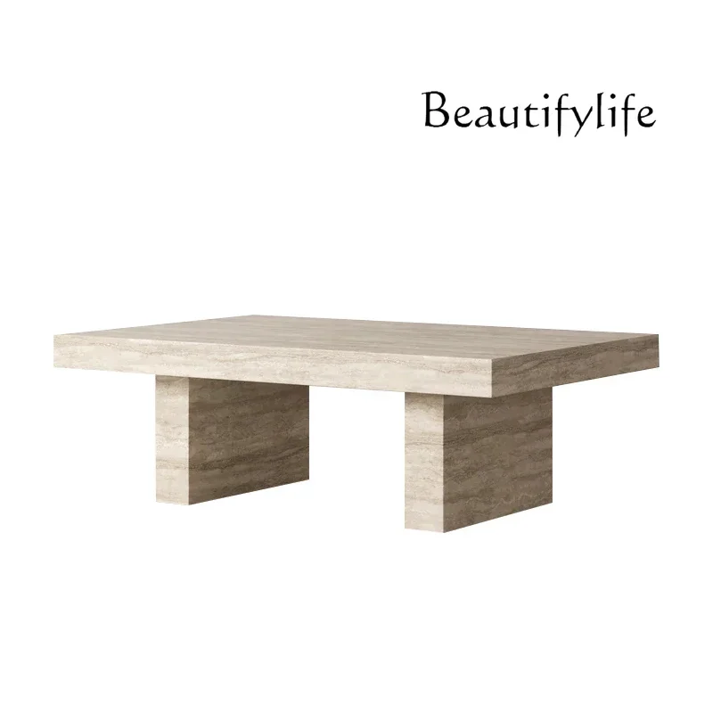 

A Nordic Minimalist Coffee Table Designer Light Luxury Villa Living Room Simple Marble Designer