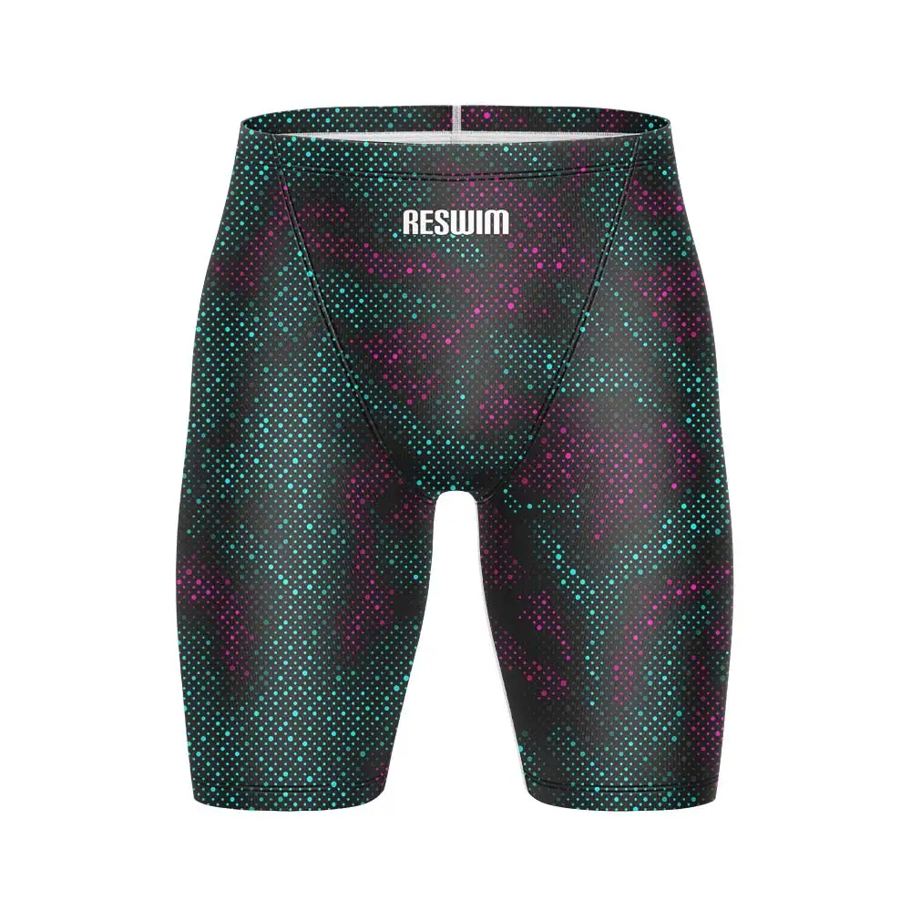 

New Men's Swimming Jammer Swimsuit Shorts Athletic Training Shorts Swimwear Swim Trunks Summer Quick Dry Surfing Diving Pants