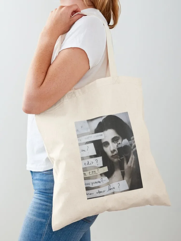 PJ Harvey Self Portrait Tote Lady shopper bags Portable shopping Canvas Tote foldable reusable bag shopper bags Tote Bag