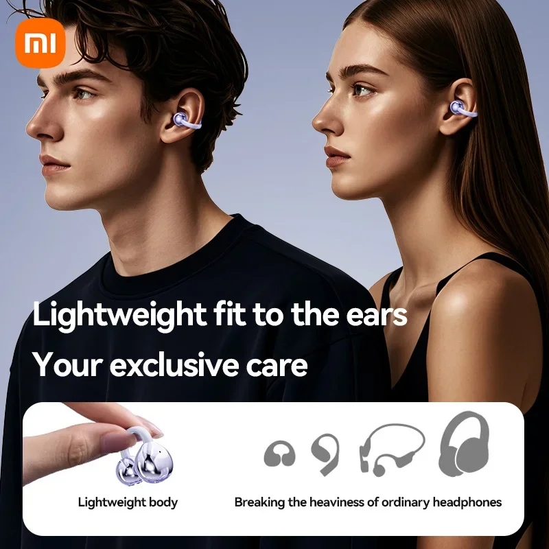 XIAOMI MIJIA Wireless earbuds M91 Ear Clip Headset ENC Bluetooth5.4 Headphone Noise Cancelling Earphone With Mic For Android iOS