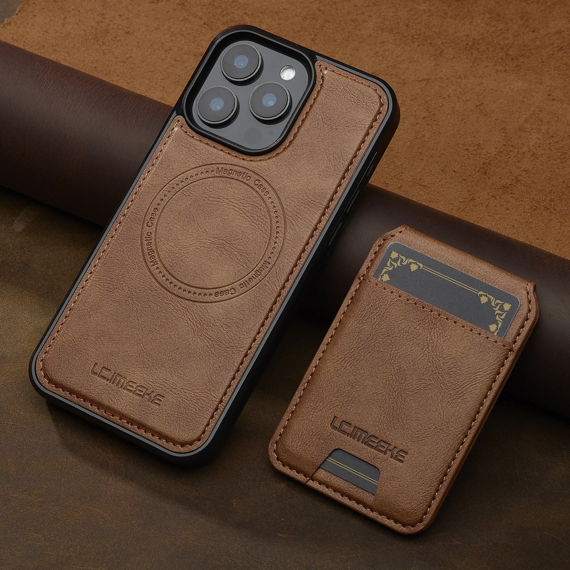 Detachable Magnetic 2 In 1 Leather Case For iPhone 18 17 16 15 14 13 12 11 Pro XS Max 17E Air XR 8 7 Plus SE Cards Pocket Cover