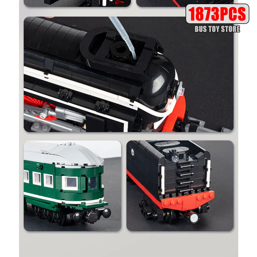 Schimmel Koning SL7 Azië Express Trein Model Moc Bouwstenen Baksteen Technische Gemotoriseerde Assemblage Kinderen Speelgoed Kerstcadeau 12005