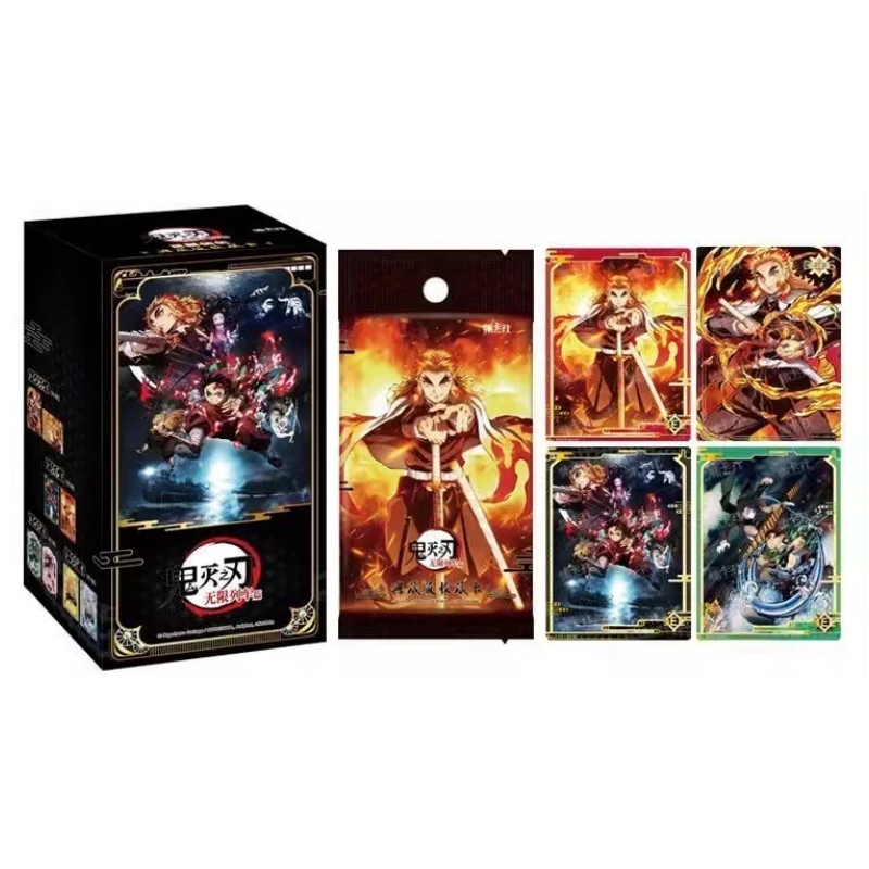 Anime Demon Slayer Card Collection Edition Full Box Luxury Edition SSP Card Anime Peripheral Collection Toy Card Children\'s Gift