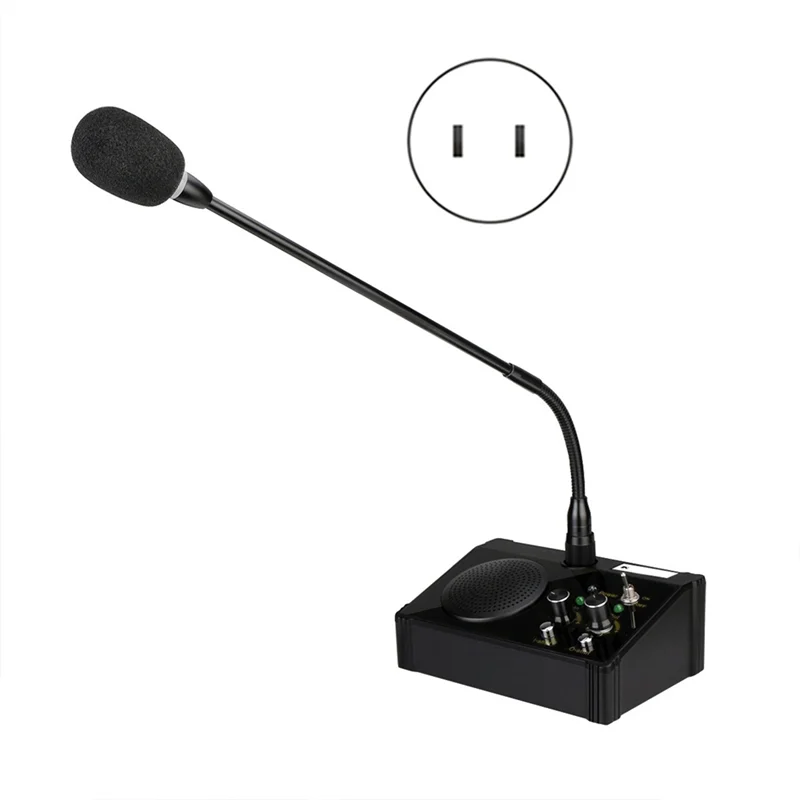 

New-TW106 5W Professional Mini Wireless Conference Microphone System Mics For Post Office Railway Station Bank