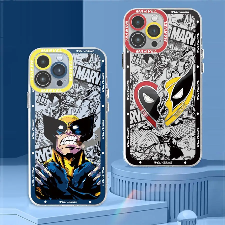 Marvel Deadpool Wolverine Comics Cover Phone Case for Honor X7b X9b X8a X9a 5G X8 90 Lite TPU Clear Soft Shell