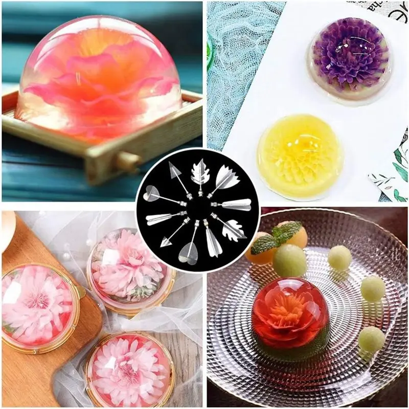 VEHO-Stainless Steel 22 PCS 3D Jelly-Art-Tools Pudding-Nozzle For Cake Needles Gelatin Tools For Gelatin Jelly Art Creation