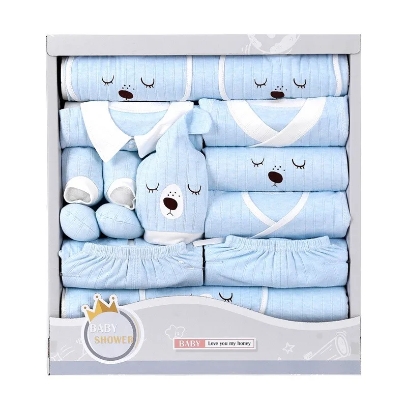 Newborn Clothes Set 19-pic Set Sleepwear Baby Clothing Boy Girl New Born Items 0-6 Month Baby Girl Clothes Suit Unisex With Box