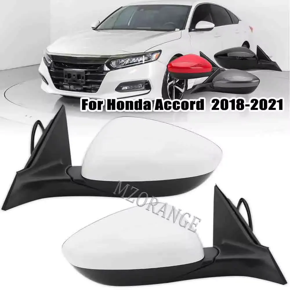 

For Honda Accord 10th Generation 2018-2022 Side door Mirror Car Accessories Rearview Lens Reflective Glass manual foldable Cover