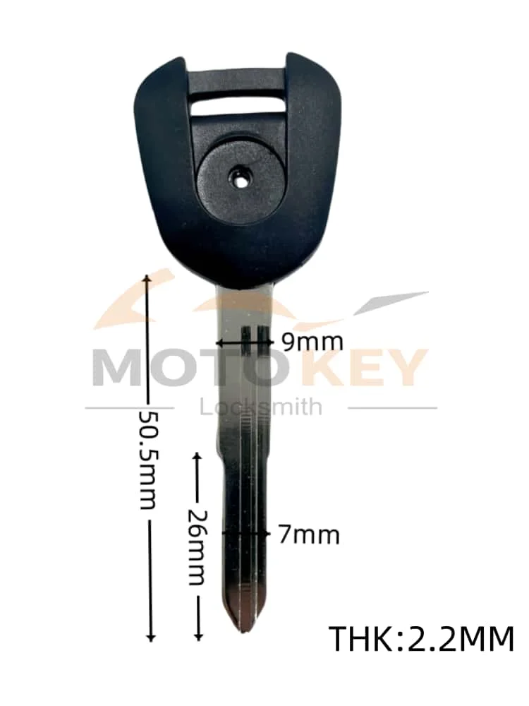 Motorcycle Uncut Blank Replacement Key Removable Chip for Honda CB1000 ST1300 VFR800