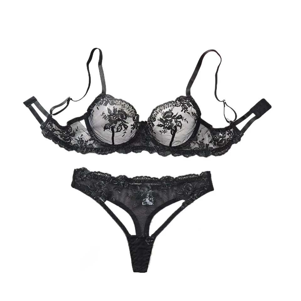 

New Mesh See Through Lace Bra Womens Erotic Seductive Underwears Apparels Clothings Womens Seductive Seduction Sexy Lingerie Set