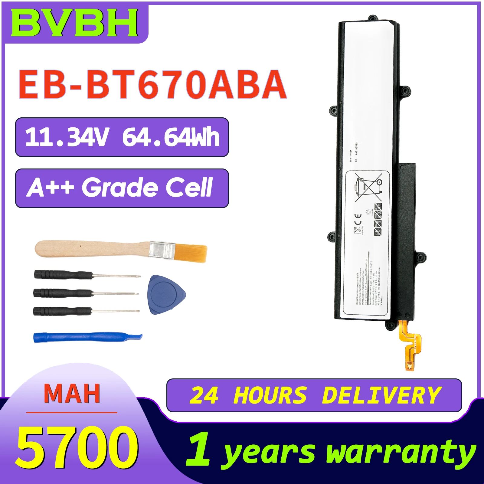 

EB-BT670ABA AA1G907KS Laptop Battery For Samsung Galaxy View 18.4" SM-T670 SM-T677A Series AA2J929BS 5700mah