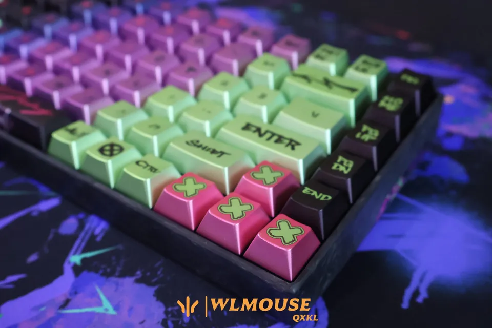 WLMOUSE YING75 HE Cyber Graffiti Forged Carbon Fiber Keyboard