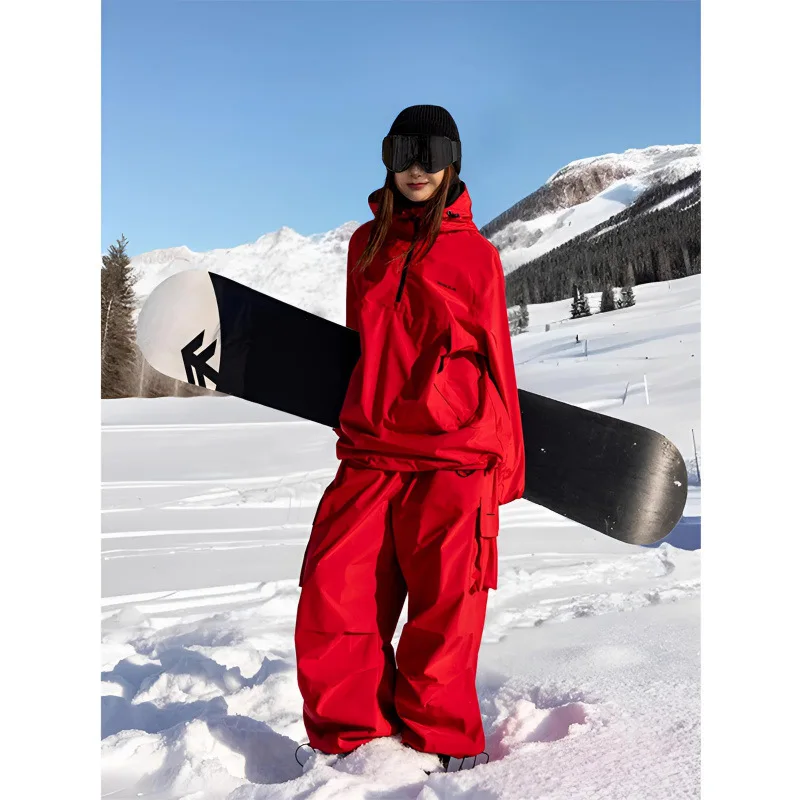 Completo da snowboard termico professionale 2025 invernale impermeabile antivento con cappuccio per uomo donna set da sci set di tute da sci invernali