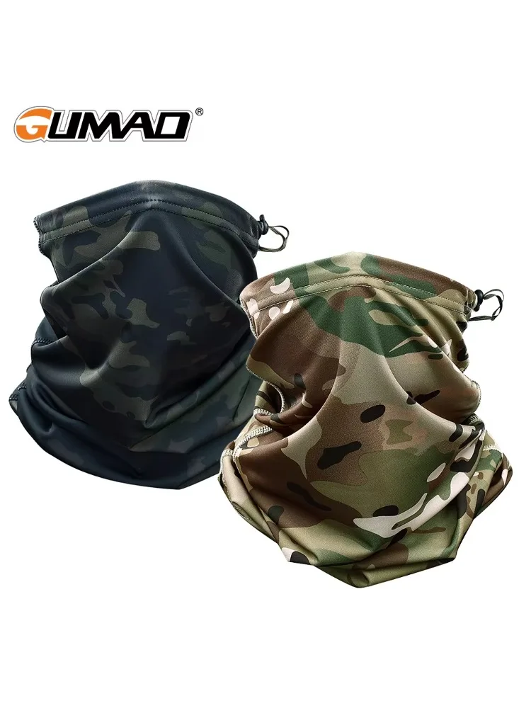 AliExpress GUMAO Camo Tactical Mask Neck Gaiter Cover Face Mask Bandana Sun Cool Outdoor Cycling Hunting Hiking