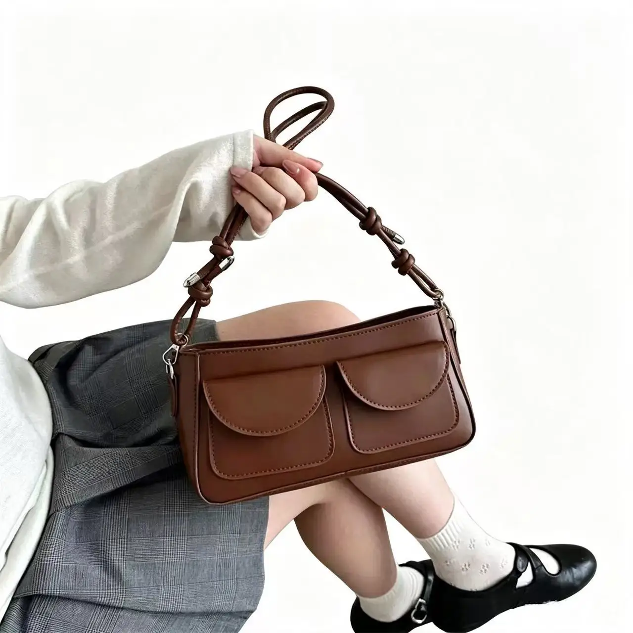 Women's handbags 2026 summer new fashion shoulder bag, niche stylish commuter crossbody bag, high-value trendy handbag, underarm bag