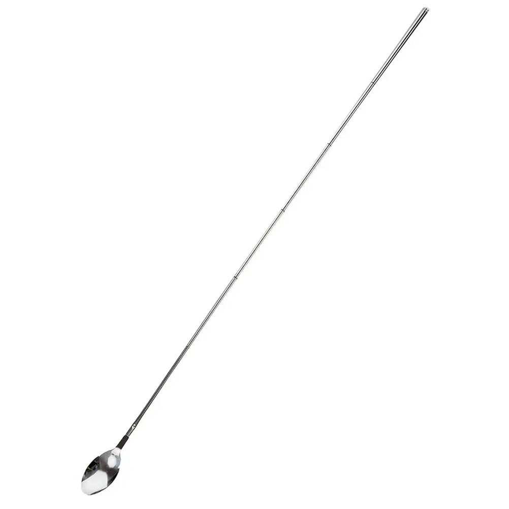 

Telescopic BBQ Spoon Stainless Steel Extendable Camping Utensils Portable Cutlery for Travel Hiking Kitchen Supplies