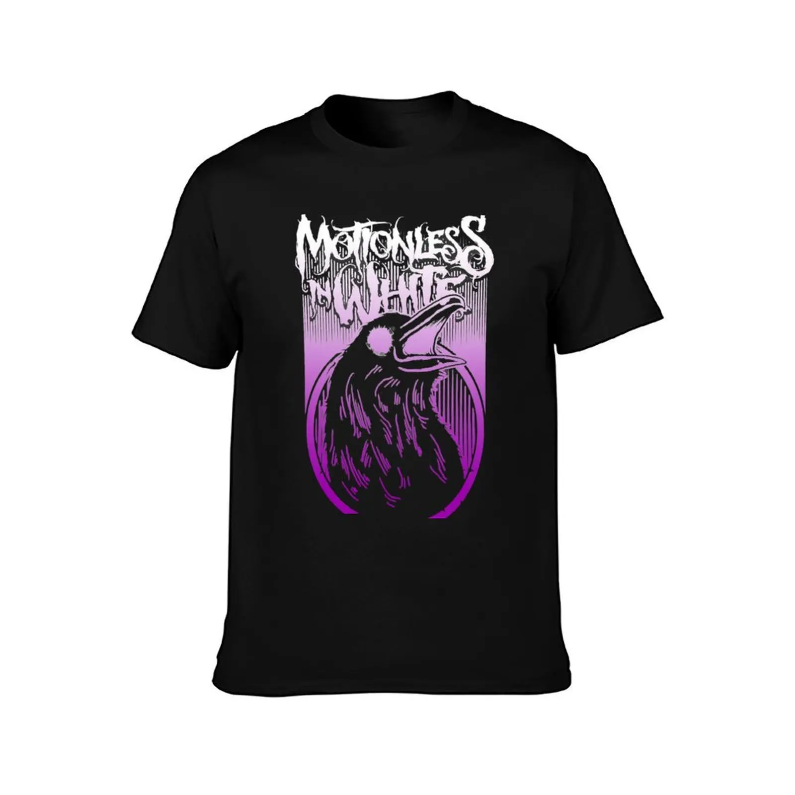 Creatures Purple White Motionless Art Gift Fan T-Shirt Holiday Casual Short Sleeve Top T-Shirt