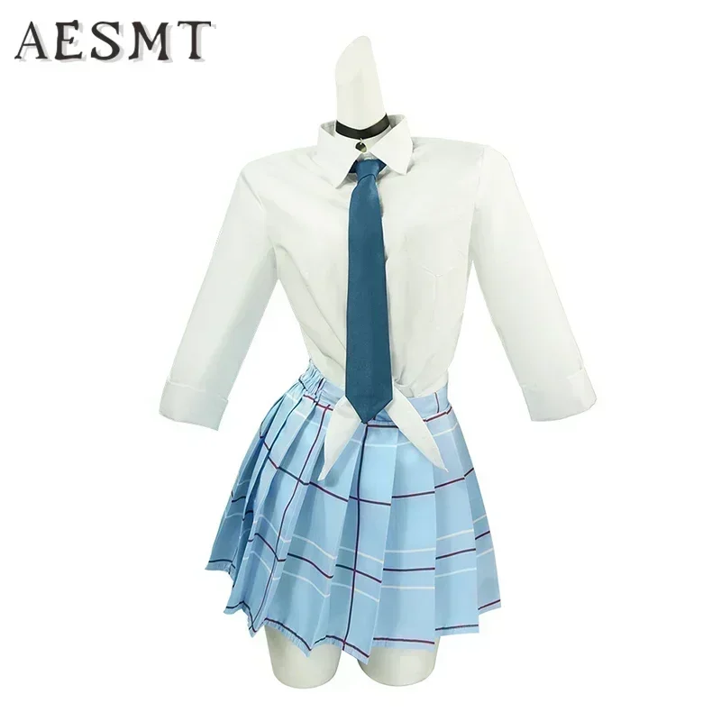 Anime My Dress Up Darling Kitagawa Marin Cosplay Costume JK School Uniform Skirt Outfits Halloween Cosplay Wig Carnival Suit