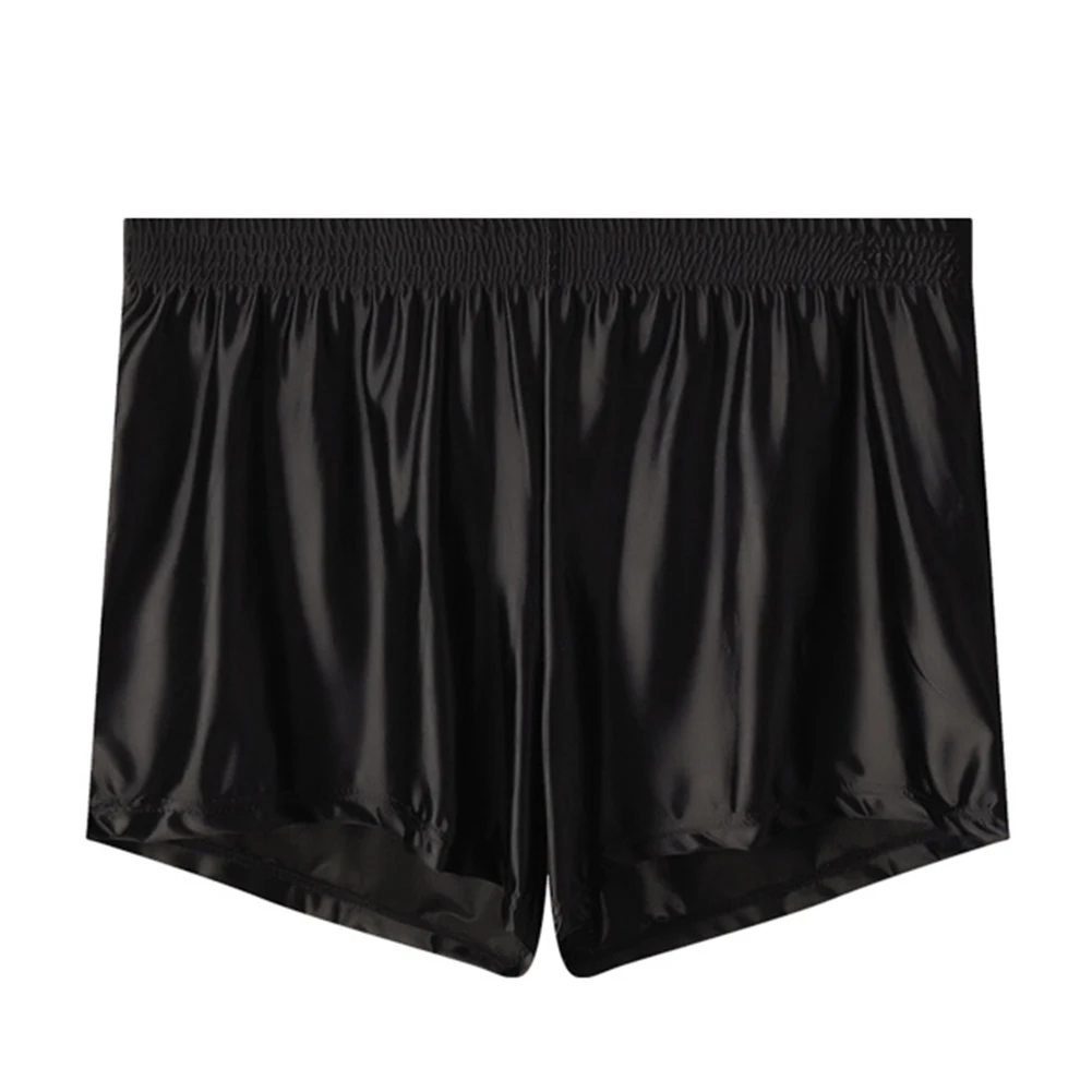 الرجال الحرير الجليد الصلبة سراويل بوكسر الملابس الداخلية فضفاضة تناسب جذوع ملابس خاصة تنفس سلس النسيج الناعم الراحة للاستخدام اليومي