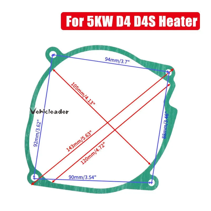 1/5/10pcs/lot 2KW 5KW Camping Truck Cab Diesel Heater Blower Fan Motor Gaskets For Eberspacher Airtronic D2/D4/D4S
