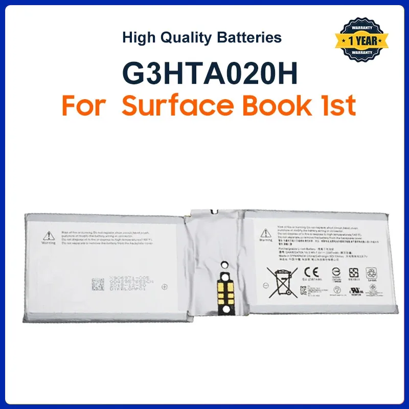 

G3HTA020H DAK822470K Battery For Microsoft Surface Book 1st 1703 1704 1705 13.5" CR7-00005 CR7-00007 Screen Battery