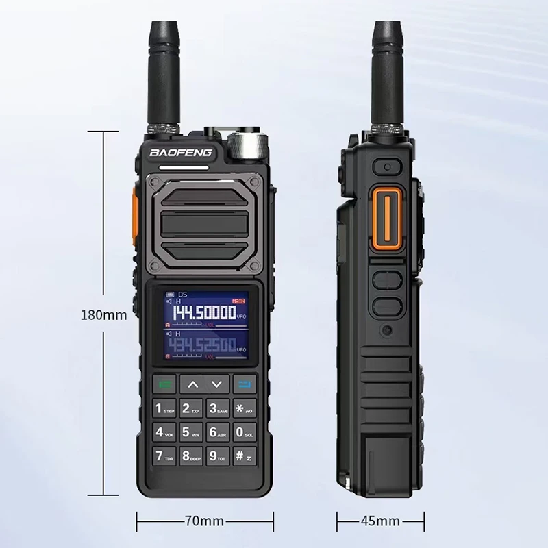 BaoFeng UV-25M Walkie Talkie Multi-Band Long Range Ham Kopierfrequenz Hochleistungsfähiges tragbares Typ-C NOAA Zwei-Wege-Jagdradio