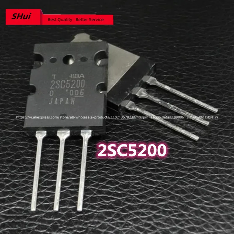 5PCS Brand-new imported genuine 2SA1943 2SC5200 audio power amplifier tube A1943 C5200