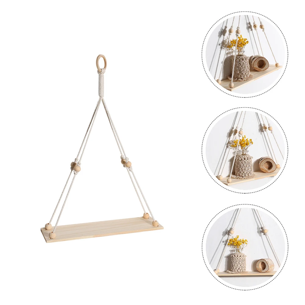 

Woven Wall Flower St Plant Shelf Pendant Hanger Decor Modern Bohemian Hanging Rack Storage Tapestry Unique Design Exquisite