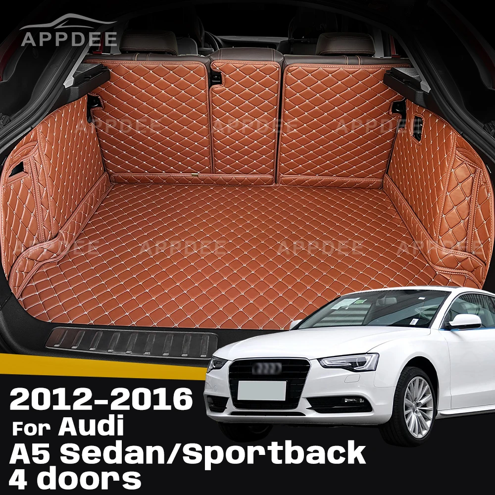 

Car trunk mat for Audi A5 Sedan/Sportback four doors 2012 2013 2014 2015 2016 cargo liner carpet interior accessories cover