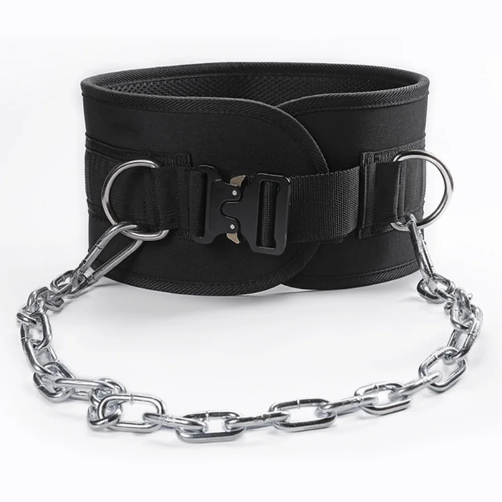 Nylon Load Bearing Belt New Metal Buckle High Load Pull Up Waistband Adjustable Chain Belt Gym