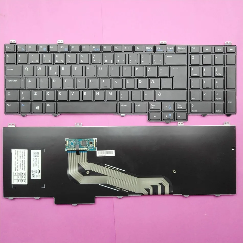 

Norwegian Laptop Keyboard For Dell Latitude E5540 NW Layout