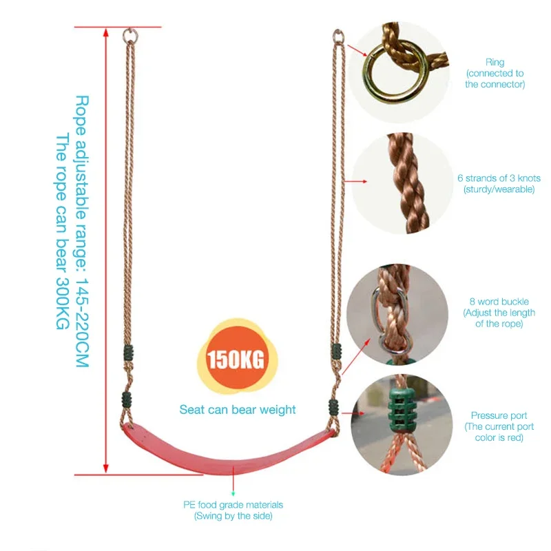 Enfants extérieur cour intérieure maison siège conseil enfants bébé balançoire adulte chaise suspendue berceau bébé balançoire