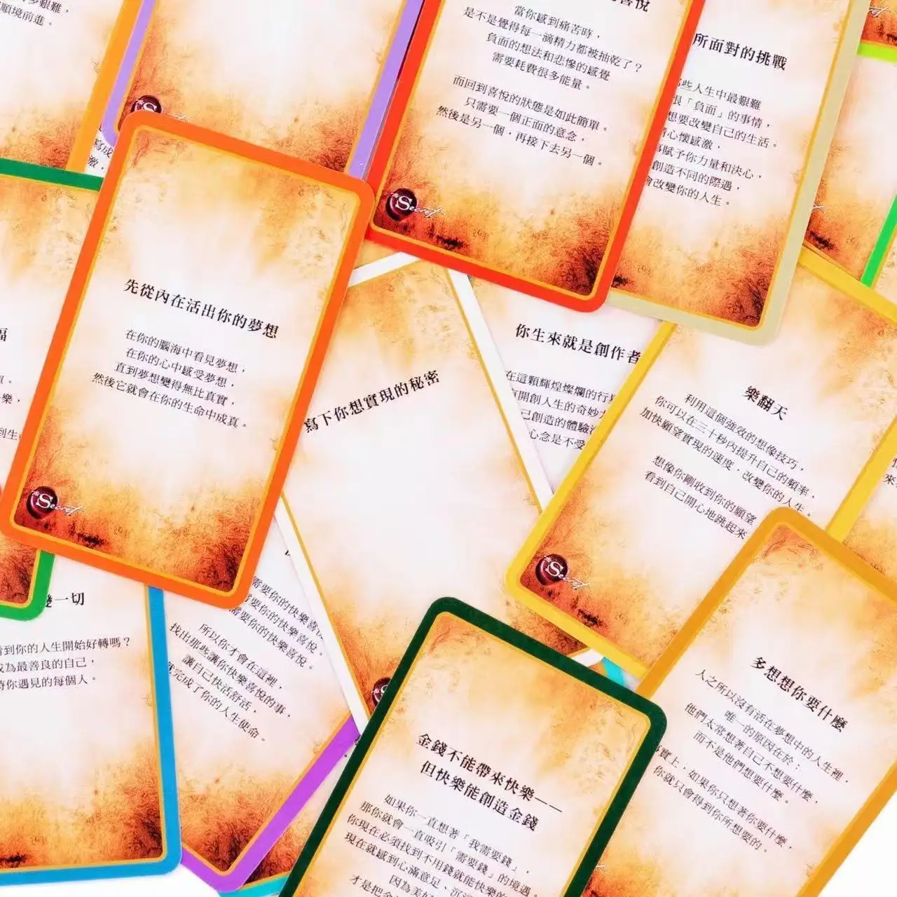 Rhonda Byrne The Secret Manifestation Cards - Traditional Chinese Edition | 10.3*6cm Law of Attraction Daily Affirmation Deck