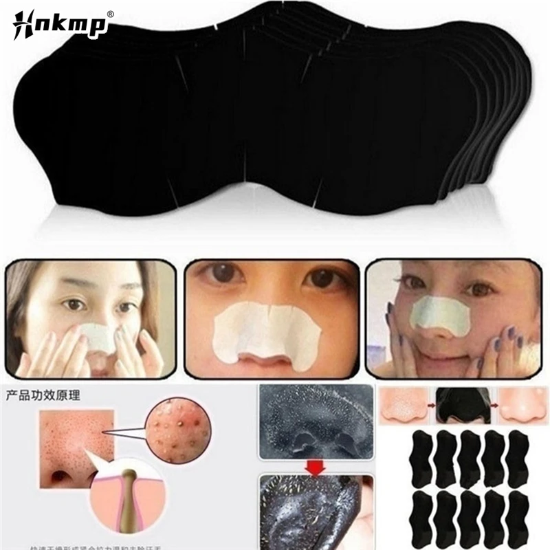 10Pcs Usuń maskę Peel Nasal Strips Deep Shrink Cleansing Pore Nose Black Head Remove Stickers Skin Care Mask Patch