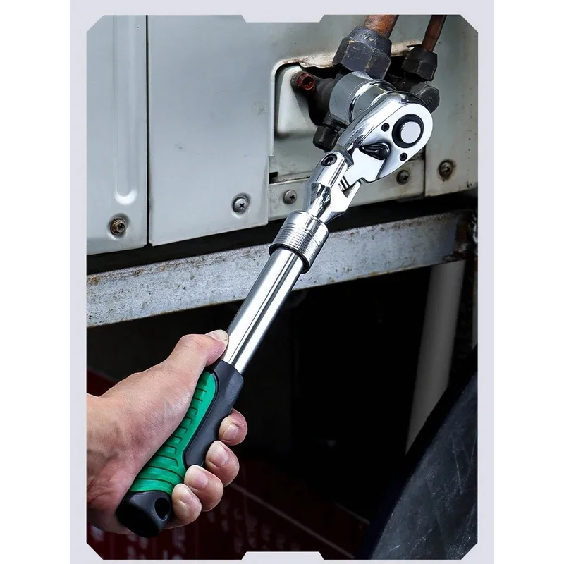 1/4 3/8 1/2 Inch Drive 72‑Tooth Telescopic Ratchet Wrench Flexible Extendable Socket Spanner Hand Repair Tool
