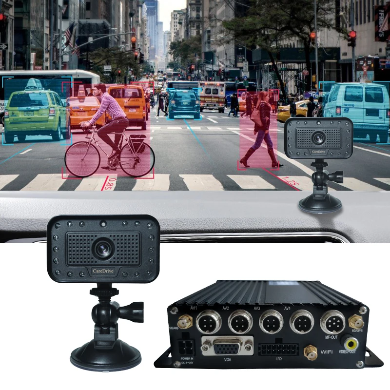 MR688b Vehicle Security Camera Network Video Recorder MDVR System Eye-Tracking Truck Fatigue Alarm -Sleep App Control DSM