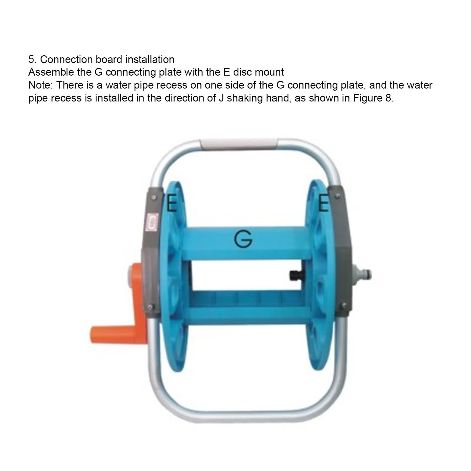 

ZK20 G1/2 Garden Water Hose Rack Gardening Waterpipe Cart Storage Car Washer Tool for 30m Hose