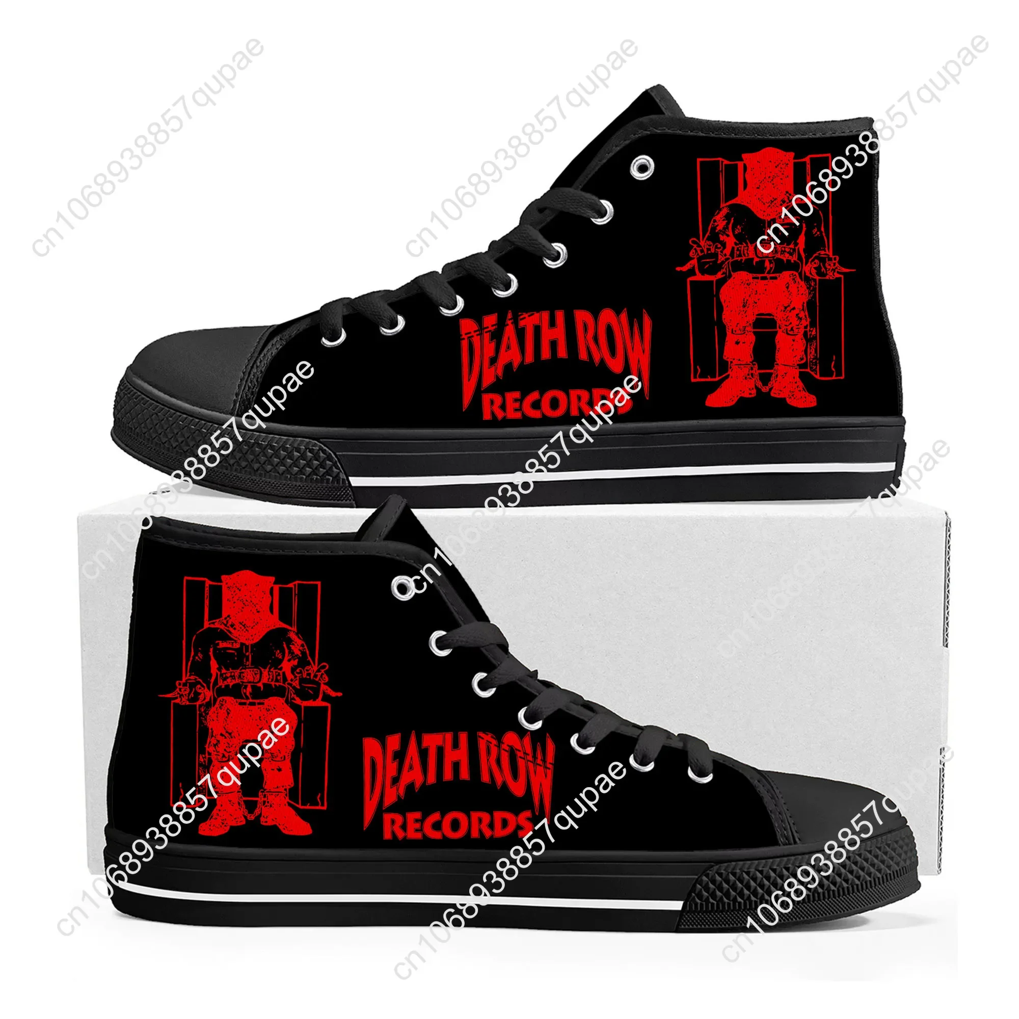 Zapatillas de deporte Death Row Records para hombre y mujer, calzado de lona de alta calidad, con estampado 3D, informal, personalizado