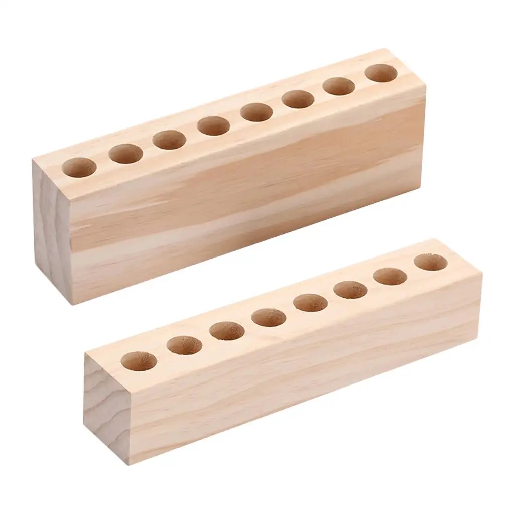 Solid Wooden Makeup Brush Holder, Wood Organizer, Wooden Cosmetic Storage Case,Cosmetics Organizer Box