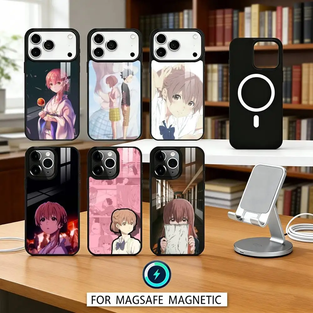 

A Silent Voice-Shoko Nishimiya Anime Movie Phone Case For iPhone 17,16,15,14,13,12Pro,Max For Magsafe Magnetic Wireless Charging