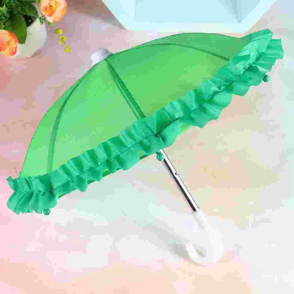 3 Pcs Lace Toy Umbrella Kids Cognitive Photograph Prop Miniature Toys Decor Children's Model Home Household Party