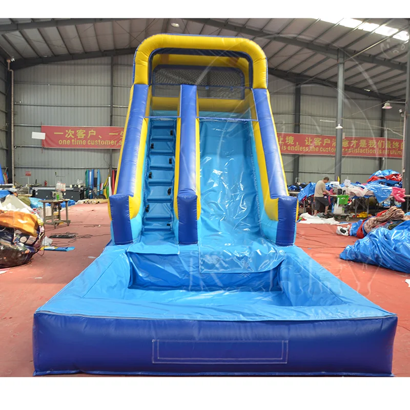 Great Color Matching Commercial Inflatable Water Slides Outdoor Sports Tropical Single Slide Water Slides Inflatable for Adultsp