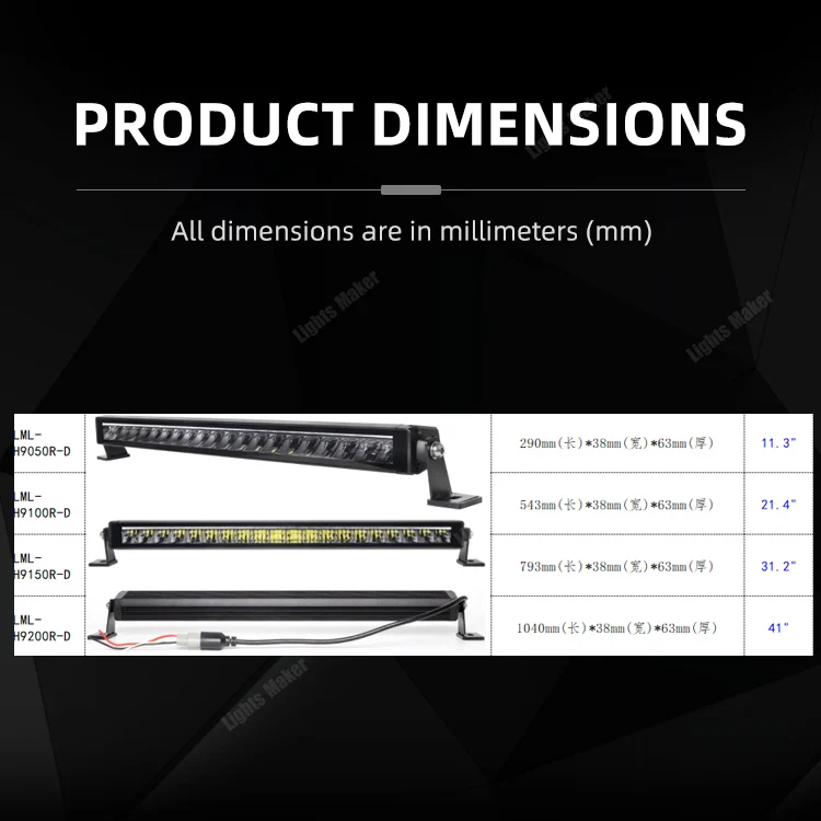 أحدث تصميم للطرق الوعرة الخفيفة IP69K 11 بوصة 21 بوصة 31 بوصة 41 بوصة شاحنة العمل LED ضوء بار مع DRL أصفر/أبيض #2